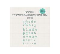 Craftelier - Troqueles de Letras Minúsculas A-Z | Plantillas para Troqueladora | Compatible con Las Principales Troqueladoras para Manualidades y Scrapbooking | Papel, Cartulina, Goma EVA | 1 cm