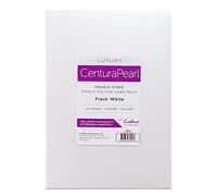 Crafter's Companion CPL-White-A4 Tarjeta de Lujo Centura Pearl Fresh-Blanco-A4-Paquete de 40, cartón, Blanco, 29.8 x 21.1 x 1.8 cm