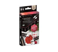 Crafter's Companion Spectrum Noir Classique Mezclar Alcohol Marcador Dual Plumilla Plumas Set Rojos Pack de 6, Reds, Un tamaño, 6