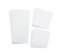 Crafter's Companion - Tarjetas y sobres blancos de 6 x 6 pulgadas - Paquete de 100 - Incluye 50 tarjetas blancas y 50 sobres a juego - Ideal para una variedad de ocasiones