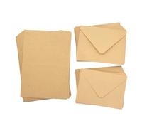 Crafter's Companion - Tarjetas y sobres de papel kraft de 5 x 7 pulgadas, paquete de 100, incluye 50 tarjetas en blanco y 50 sobres a juego, ideal para una variedad de ocasiones