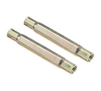 CRAFTHROU 2 Piezas Conectores de Cerradura de Manija de Puerta Conexión Cerradura Puerta Acero Inoxidable Dorado Rosca Interna M5