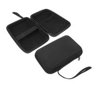 CRAFTHROU 2 Piezas Funda Protectora para Disco Duro Portátil de Eva Negra con Diseño Ligero y Compacto Adecuado para Viajes y Uso Diario