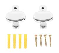 CRAFTHROU 4piezas Clips para Espejos de Pared con Tornillería Soportes de Montaje Resistentes para Vidrio y Acrílico Fijación Segura para Puertas y Muebles de Baño