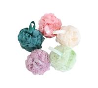 CRAFTHROU 5 Esponjas de Baño de Pe Forma de Flor para Adultos, Paquete de 5 Unidades, Espuma Rica y Limpieza Completa Piel en Accesorios de Baño