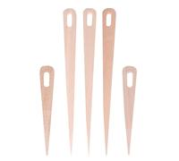 CRAFTHROU 5piezas Agujas de Madera para Tejer y Tapicería Grandes y Pequeñas Herramientas de Bricolaje para Manualidades Hechas de Haya Duradera Accesorio para Telar y Crochet
