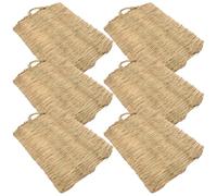 CRAFTHROU 6 Alfombrillas para Nido de Gallinas y Conejos, sin Olor ni Humedad, Cama Tejida Adecuado para Criar Animales Pequeños en Casa