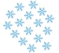 CRAFTHROU 600 Piezas Confeti de Copos de Nieve Azul para Fiestas Familiares y Banquetes, Tejido Delicado para Ambiente Festivo y Decoración DIY en Navidad