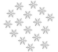 CRAFTHROU 600 Piezas Confeti Decorativo Ambiente Festivo de Copos de Nieve Plateados para Navidad, Tejido Delicado y Purpurina Brillante para Fiestas y Banquetes