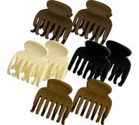CRAFTHROU 8 Pinzas Pelo Rodillo de Resina Clásicas y Elegantes para Embellecer Cabello Grueso o Fino en Baño o Lavado