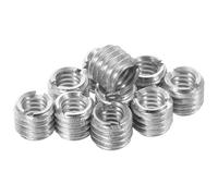 CRAFTHROU Adaptador de Rosca para Trípode de Acero Inoxidable, Paquete de 10 Piezas Procesamiento Preciso y Resistente al Aflojamiento para Cámaras y Grabadoras Digitales