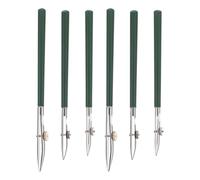 CRAFTHROU Bolígrafos de Línea Recta Ajustables de Acero Inoxidable y Plástico Punta Fina, 6 Piezas para Dibujo de Precisión para Caligrafía y Dibujo Artístico