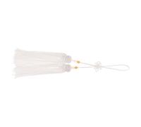 CRAFTHROU Borla White de Tejido para Espada de Kung Fu, Accesorio Ligero y Resistente para Práctica de Taichi y Decoración Tradicional de Marciales