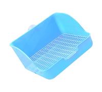 CRAFTHROU Caja de Arena Rectangular para Conejo y Hámster de Plástico Control de Olores y Base Filtrante, Adecuado para Entrenamiento en Salones y Parques