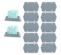 CRAFTHROU Cepillo Limpiador para Ventanas y Ranuras de Cocina 14 Piezas Cabezal Desmontable y Mango Fácil de Sujetar Material PP y Estropajo para Uso Doméstico