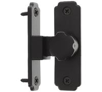 CRAFTHROU Cerradura Corrediza de Puerta de Acero Inoxidable Negro, Pestillo de Ángulo Recto 90 Grados Seguro y Resistente para Cajones y Gabinetes Hogar