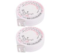 CRAFTHROU Cinta Métrica Retráctil para Cintura y Bmi Corporal, 2 Piezas, 1.5m, Ligera y Multifunción, Material Abs Pp, Adecuado para Uso en Hospital y Hogar
