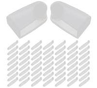CRAFTHROU Clips Transparentes de Plástico para Llaveros 100 Piezas Flexibles Plegables para Conectar y Organizar Pequeños Objetos
