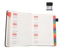 CRAFTHROU Cuaderno Pequeño de Contraseñas con Pestañas Alfabéticas Organizador de Direcciones y Números Libreta para Compras Línea y Gestión Segura de Sitios Web