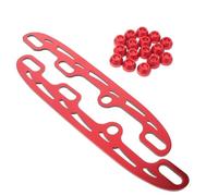CRAFTHROU Cuchillas de Patinaje Artístico para Mujer de Acero Inoxidable con Tapones Laterales de Aleación de Aluminio, Conversión para Patines en Línea a Patines de Hielo, Color Rojo y