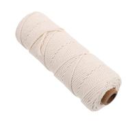 CRAFTHROU Cuerda para Diábolo white de Algodón Trenzado 2 MM X 100 M, Adecuado para Ejercicios de Coordinación y Concentración en Actividades Recreativas y Manualidades