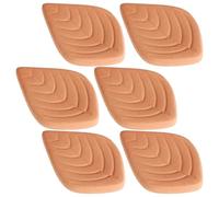 CRAFTHROU de Suavizante de Azúcar Moreno de Terracota Reutilizable 6 Piezas en Forma de Hoja Portátil y Práctico para Contenedores de Almacenamiento de Alimentos
