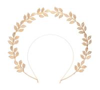CRAFTHROU Diadema Dorada con Perlas para Boda y Fiestas Nocturnas, Aleación Cómoda Que Se Ajusta Seguro, Estilo Vintage y Elegante para Dama de Invitada