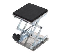 CRAFTHROU Elevador de Tijera de Acero Inoxidable para Laboratorio Plataforma de 6x6 Pulgadas, Altura Ajustable de 70 a 260mm, Mecanismo Resistente y Uso Versátil en Investigación