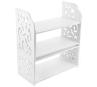 CRAFTHROU Estantería de Madera Superficie Lisa Ajustable y Resistente Organizador Adecuado para Oficina y Almacenamiento de Textos y Documentos para Escritorio