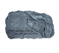 CRAFTHROU Figura Conmemorativa para Mascotas de Resina, Figura de Piedra para Jardín y Tumba, Adorno Exterior Resistente Color Roca, Escultura Artesanal a Perros y Gatos