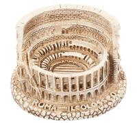 CRAFTHROU Figura Decorativa del Anfiteatro Romano en Resina, Estilo Antiguo | Acabado Efecto Envejecido, Superficie Texturizada, para Acuario y Estantería, Color Beige