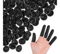 CRAFTHROU Funda Flexible de Látex Negro Antiestática y Gruesa para Máquina de Tatuar, Paquete de 100 Unidades, Protección Óptima para Estudio de Tatuajes