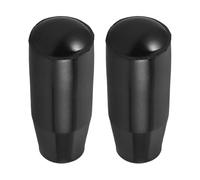 CRAFTHROU Funda para Puerta de Chimenea de Plástico Negro, Protección Calor y Fácil Instalación para Manijas de Estufa Hogar y Cocina, Paquete de 2 Unidades