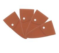 CRAFTHROU Fundas de Cuero Marrón para Tijeras Multiusos, Protector Seguro Que Previene Lesiones, Pack de 4 Piezas Adecuado para Viaje al Aire Libre