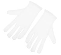 CRAFTHROU Guantes de Trabajo de Algodón Blanco Pack de 2 Unidades para Protección de Manos, Cómodos y Elegantes, Ideales para Tareas de Jardinería y Labores Intensivas