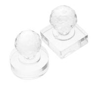 CRAFTHROU Herramienta de Prensado para Maquillaje 2piezas de Plástico Forma Cuadrada y Redonda para Reparación de Paleta y Prensado en DIY y Viajes