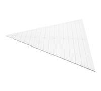 CRAFTHROU Herramienta para Patchwork de Bricolaje, Regla Acrílica de 8 Pulgadas Plantilla Triangular 60° para Corte de Telas y Labores de Costura Hogar