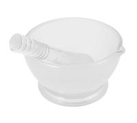 CRAFTHROU Juego de Mortero y Mano para Mezclar y Moler de 75 Ml de Vidrio con Base Antideslizante Set de 1 Pieza Resistente y Práctico Adecuado para Uso en Cocina