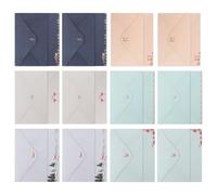 CRAFTHROU Juego de Papel de Carta y Sobres 54 Piezas de Papel de Estilo Elegante y Chic Material Adecuado para Invitaciones y Cartas de Cumpleaños Varios estilos