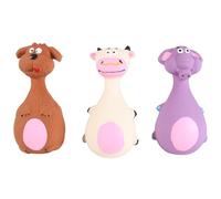 CRAFTHROU Juguete Interactivo para Perros de Látex Resistente y Duradero Diseño de Mordedor para Mascotas Grandes y Medianas Que Estimula el Juego Dentición Estilo Varios Estilos