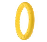 CRAFTHROU Juguete Masticable para Perros Grandes de Eva, Anillo Resistente y Elástico Color Amarillo, Adecuado para Entrenamiento y Ambientes al Aire Libre