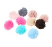 CRAFTHROU Juguetes para Gatos 10 Piezas para Estimular Instintos Naturales y Decorar Espacios Infantiles Pompones de Felpa Suaves Ligeras Color Aleatorio