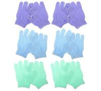 CRAFTHROU Manoplas Exfoliación Suave y Limpieza Profunda Cutis para Baño y Ducha 12 Guantes Exfoliantes de Nylon Diseño Moderno y Duradero para Adultos Unisex