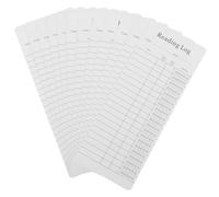 CRAFTHROU Marcadores para libros 12 piezas, estilo elegante, seguimiento de la lectura, accesorios para clubes literarios, papel recubierto blanco, uso en lectura diaria