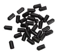 CRAFTHROU Material Pvc Negro Protectoras de Boquillas 100 Tapas Prácticas y Protectoras para Botellas de Aceite y Vinagre para Uso Doméstico y Tabernas
