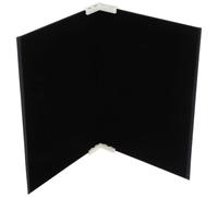 CRAFTHROU Panel de Fotografía Negro de Terciopelo Doble Cara Estructura de Flocado para Joyería y Maquillaje, Compatible y Portátil para Estudios Pequeños y Transmisiones