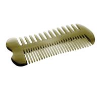 CRAFTHROU Peine de Cuerno para Barba Multifuncional Doble Cara, Masajeador Profesional para Uso Diario Que Estimula el Cuero Cabelludo y Equilibra el Aceite