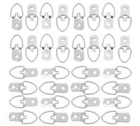 CRAFTHROU Percha de Marco de Acero Inoxidable Soporte Trasero para Marco de Fotos de Espejo 500 Piezas Plata Triángulo Ojo Único y Pinturas al Óleo Galerías y Decoraciones de Pared