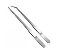 CRAFTHROU Pinzas Ligeras y Antiestáticas de Alimentación para Reptiles de Acero Inoxidable Plata 2 Piezas Ideales para Limpieza de Terrarios y Cuidado de Serpientes