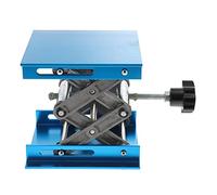 CRAFTHROU Plataforma Elevadora de Aluminio Soporte Ajustable Manual 100x100 Mm Mesa Elevadora Portátil Resistente y Ligera para Laboratorio para Manejo Industrial y Científico